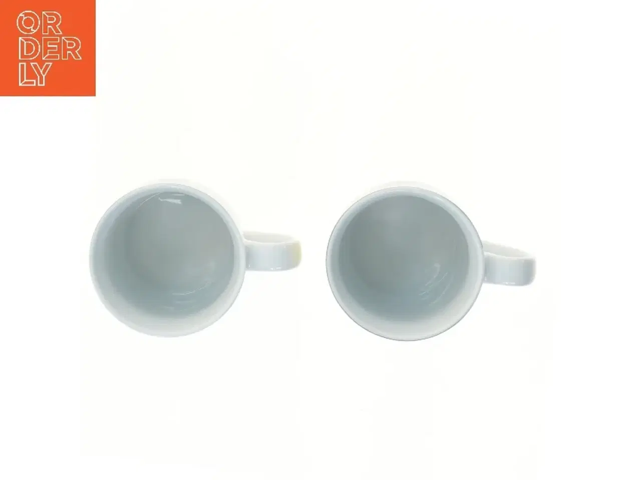 Billede 2 - 2 kaffekrus med retro design fra Maisons (str. 2 stk Ø 9 cm længde 9 cm)