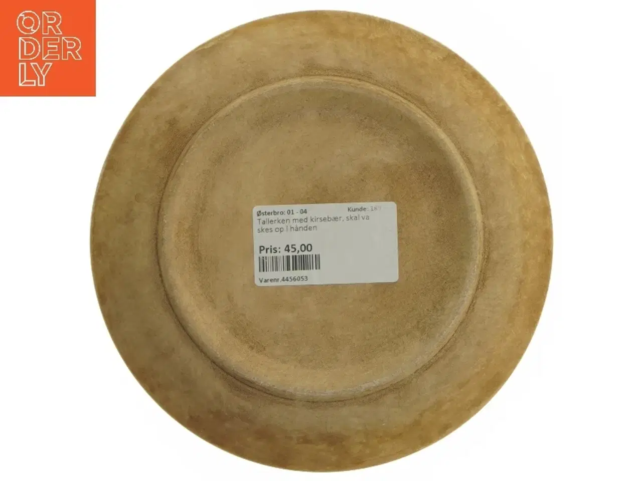 Billede 3 - Italienske desserttallerkener med kirsebærmotiv (ø 18,5 cm)