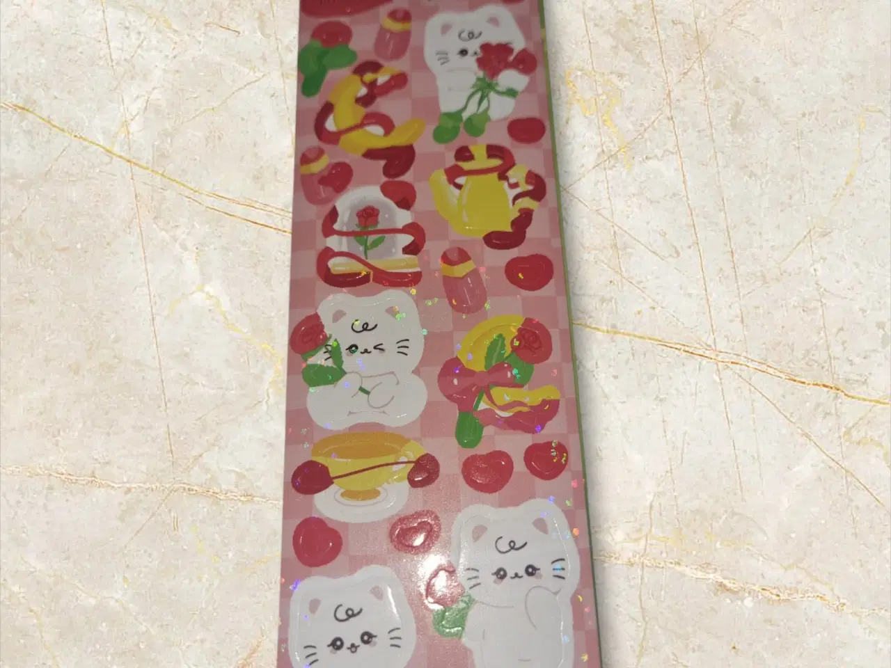 Billede 1 - Sødt Klistermærke Ark – Bjørne, blomster og hyggel