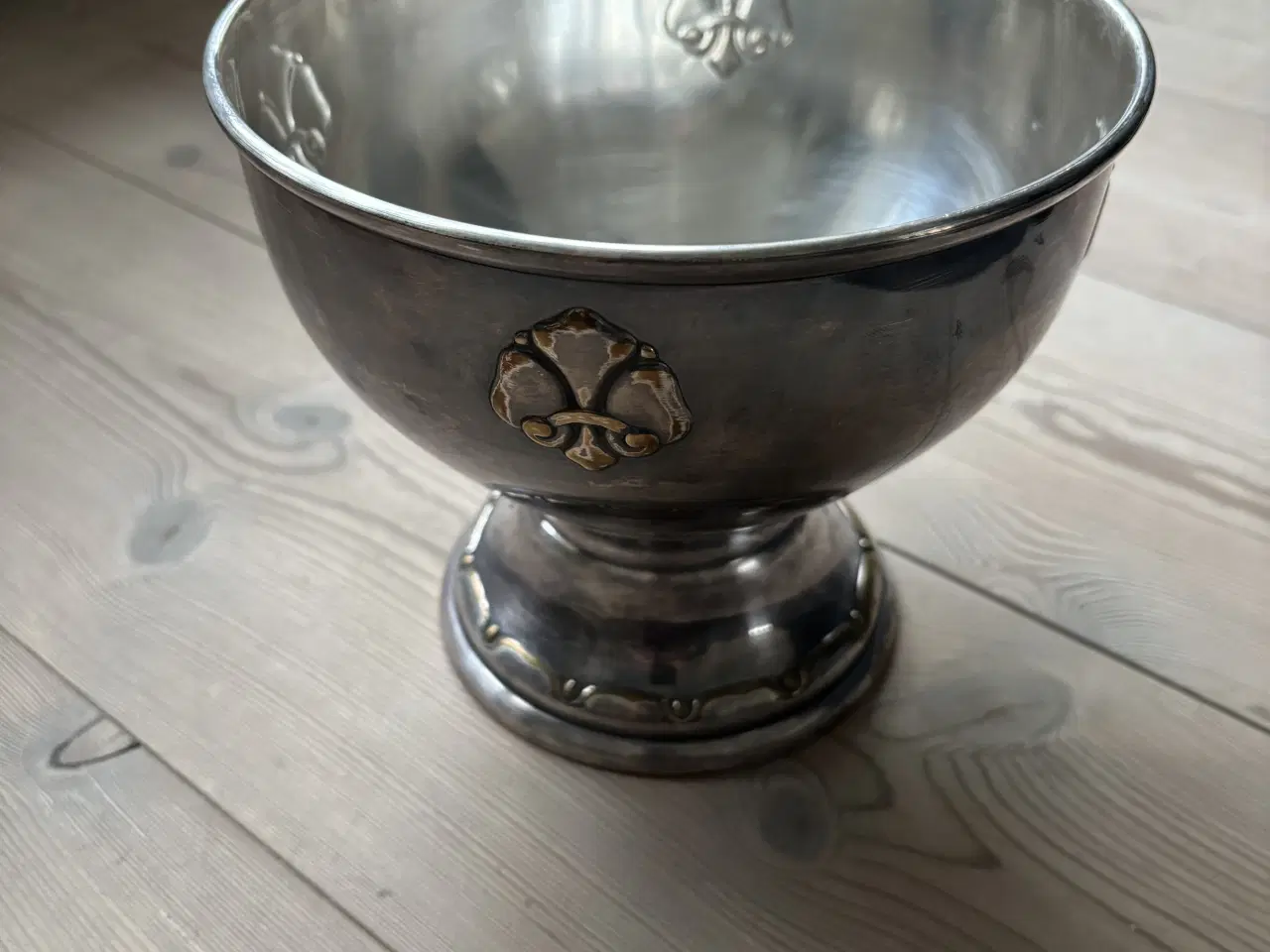 Billede 1 - Retro antik 2 tårnet ATLA sølvpokal 