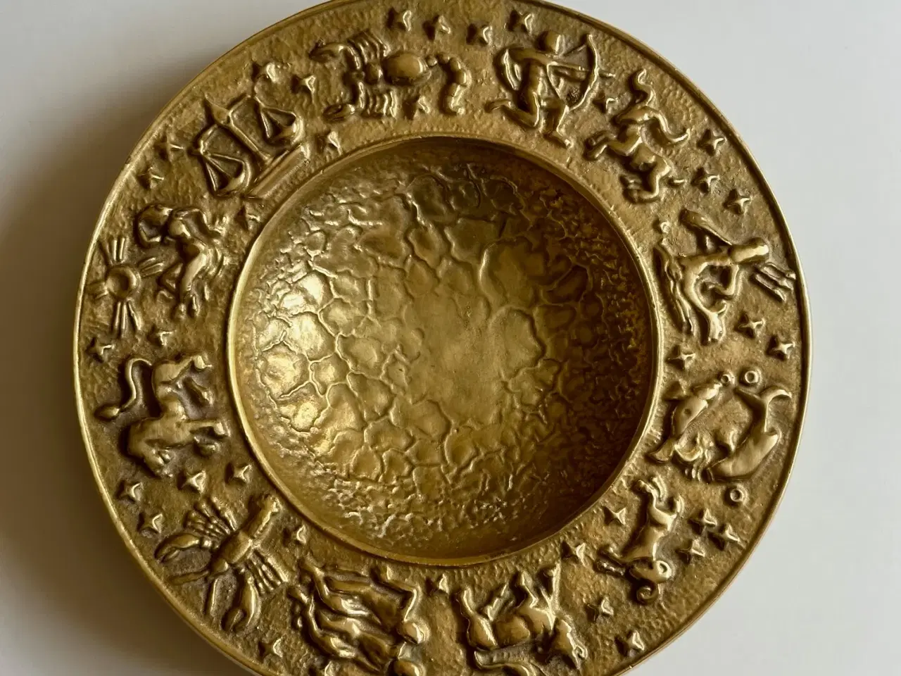 Billede 2 - Nordisk Malm, bronzefad m stjernetegn, stort