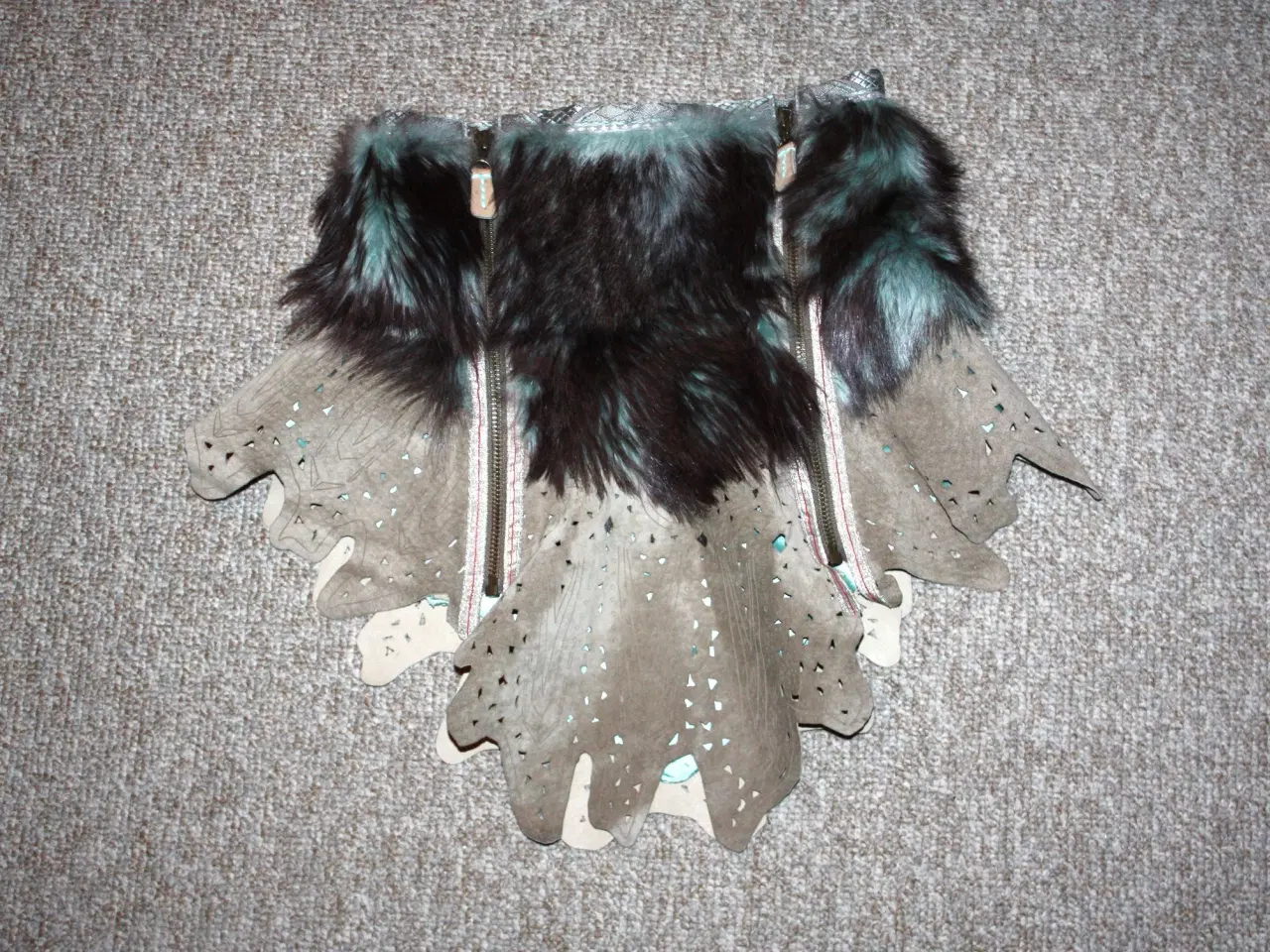 Billede 1 - Pels med læder Munthe plus Simonsen str. S/0