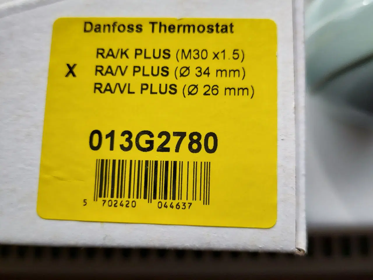 Billede 1 - Danfoss RA/V Plus termostat