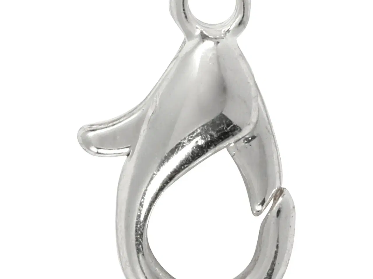 Billede 1 - Karabinhage, L: 10 mm, forsølvet, 100stk./ 1 pk.