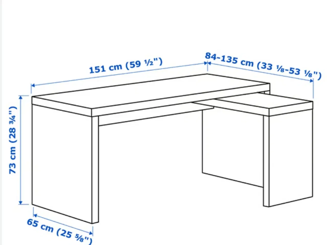 Billede 7 - Skrivebord - IKEA MALM serien