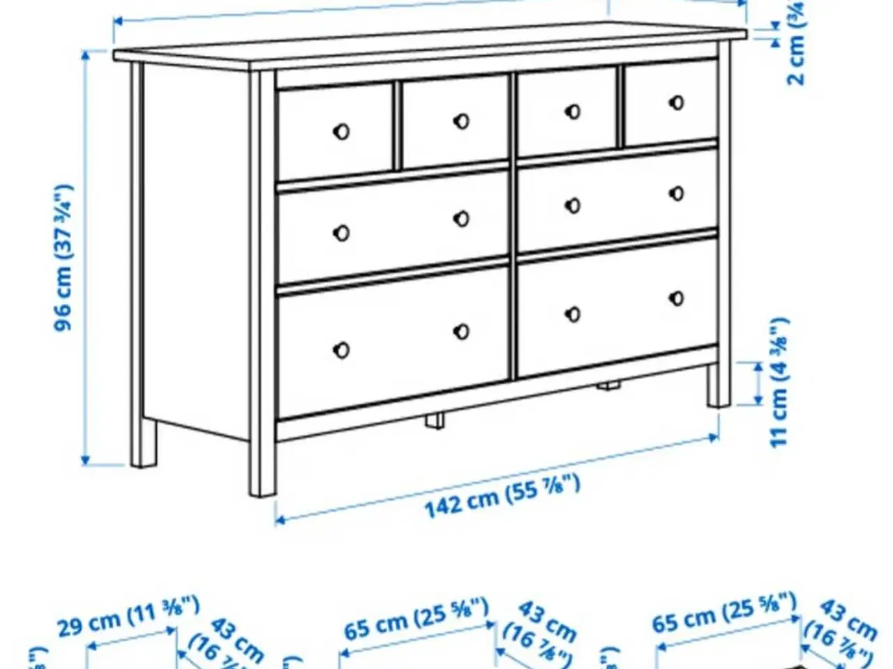 Billede 2 - Hemnes kommode fra Ikea RESERVERET 
