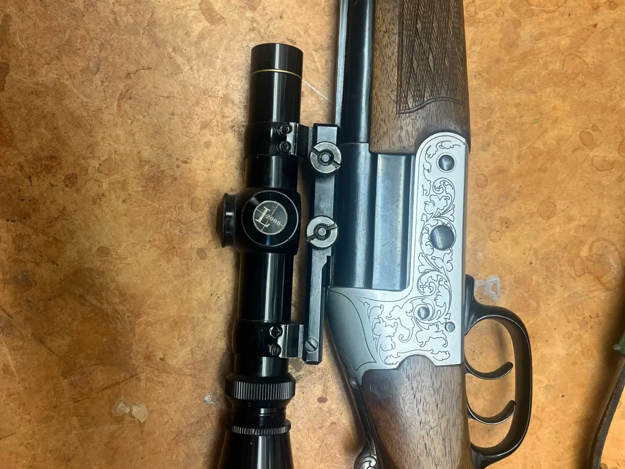 Billede 3 - Heym bockbüchsflinte i pæn og velholdt stand.