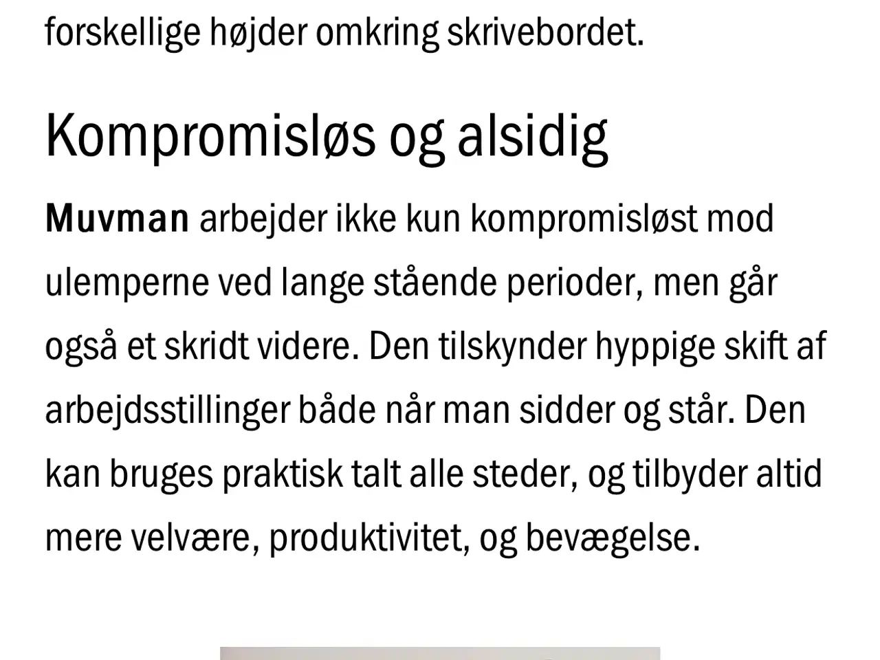 Billede 6 - Ståstøttestol Muvman ergonomisk