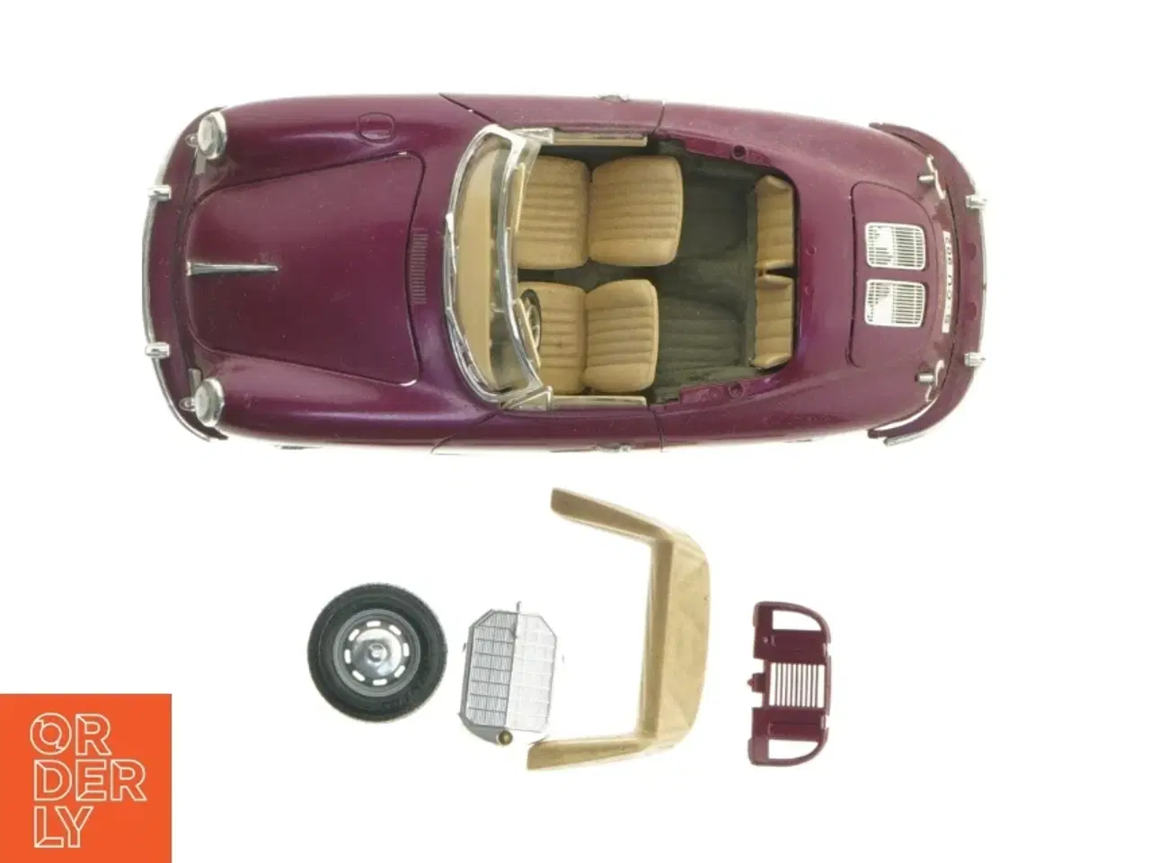 Billede 5 - Burago Porsche 356 B Cabriolet (1961) modelbil (str. 24 cm)