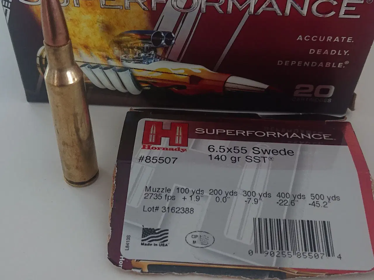 Billede 1 - Hornady 6,5 x 55 