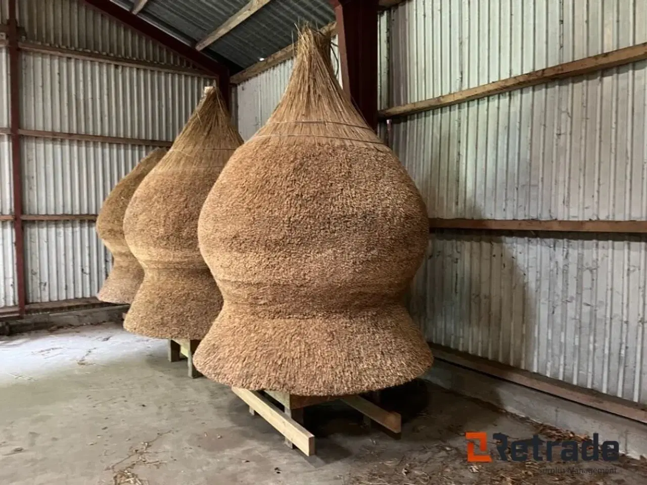 Billede 3 - - - - Stråtægte Tagkonstruktion