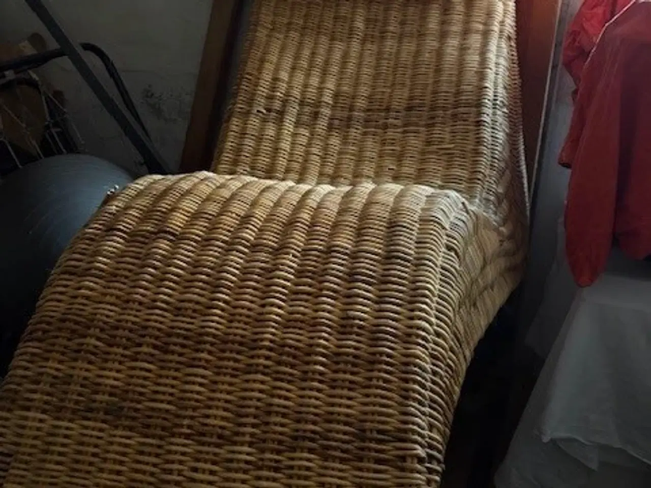 Billede 2 - Fletvævet liggestol-chaiselong