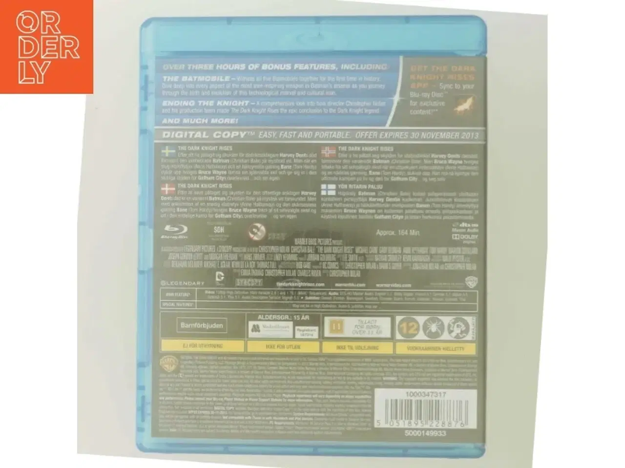 Billede 3 - The Dark Knight Rises med Christian Bale (DVD)