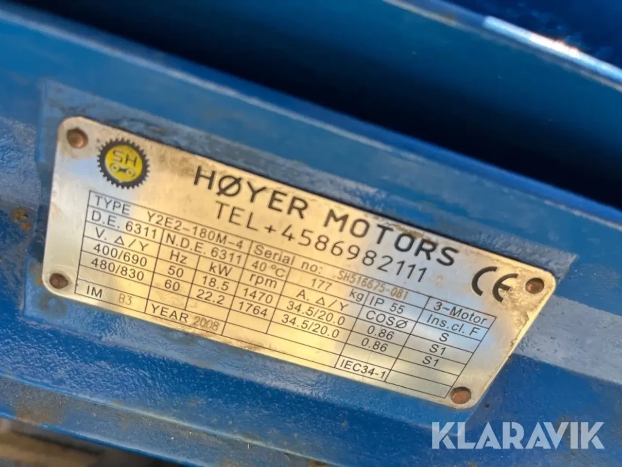 Billede 7 - El motor Høyer Motors Y2E2-180m-4