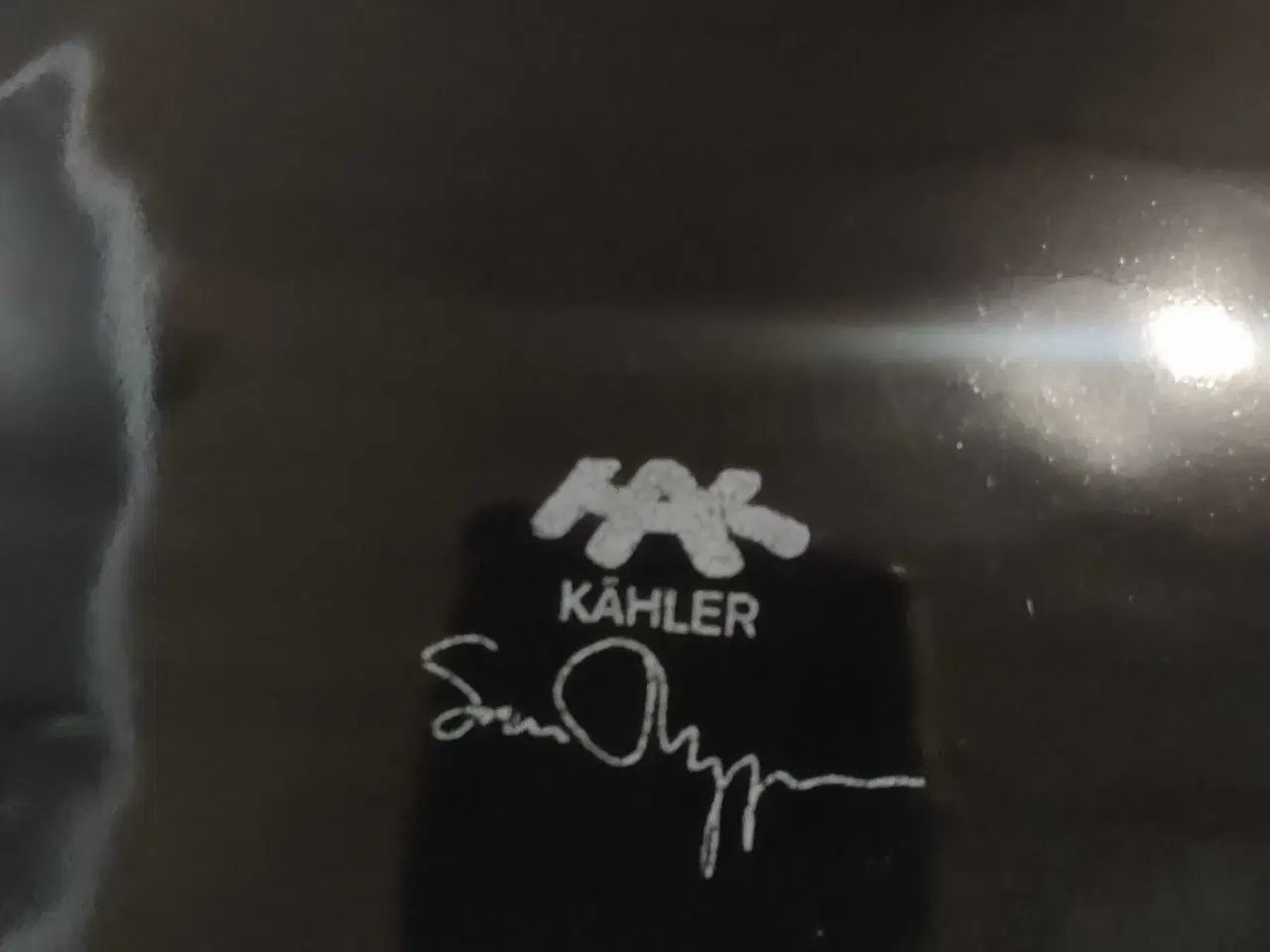 Billede 3 - Kähler vase sort 33 cm 