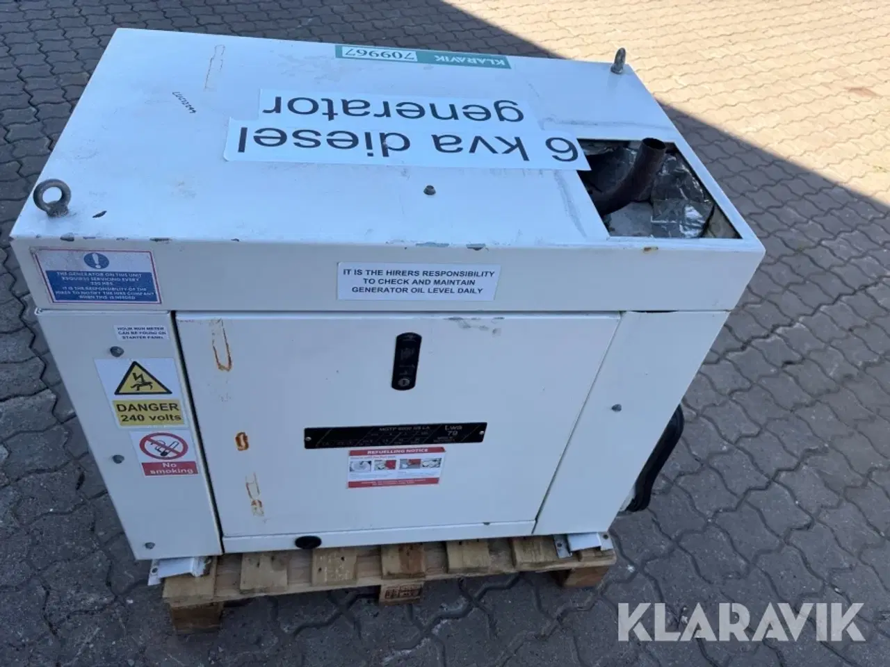 Billede 3 - Nød generator MGTP 6000 SS LA