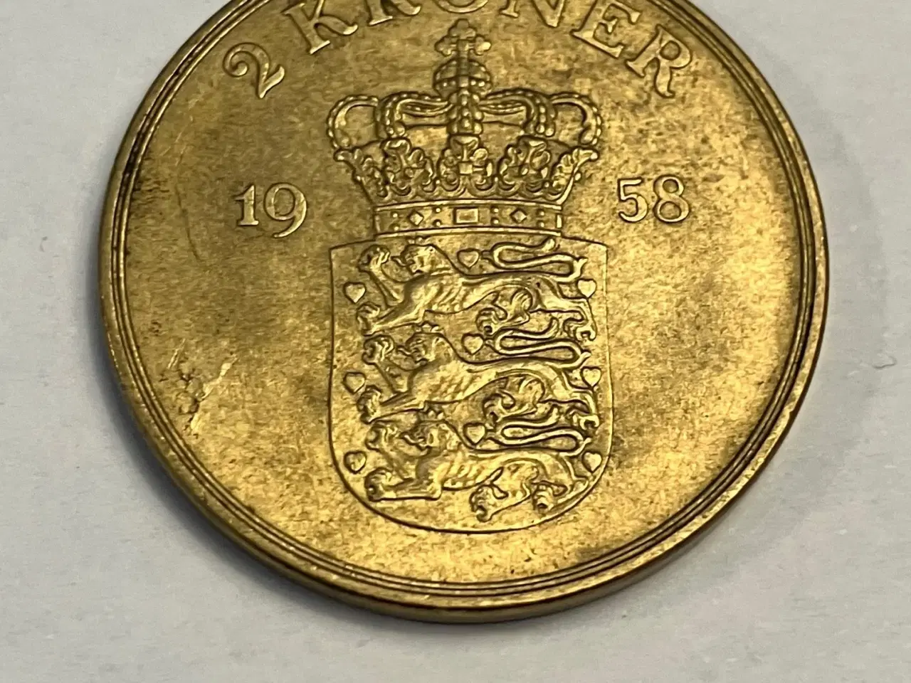 Billede 1 - 2 kroner Danmark 1958