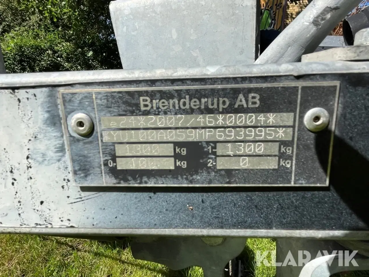 Billede 5 - Bådtrailer BRENDERUP A05 20 fod