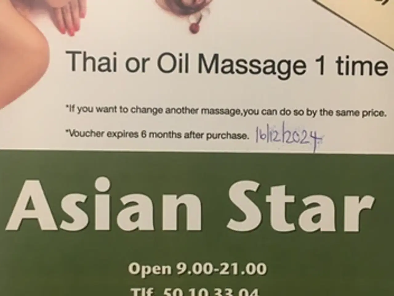 Billede 1 - Gavekort Thai Massage