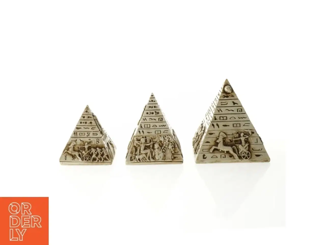 Billede 2 - Pynte pyramider (str. 10 x 10 cm og 7 x 7 cm og 6 x 6 cm)