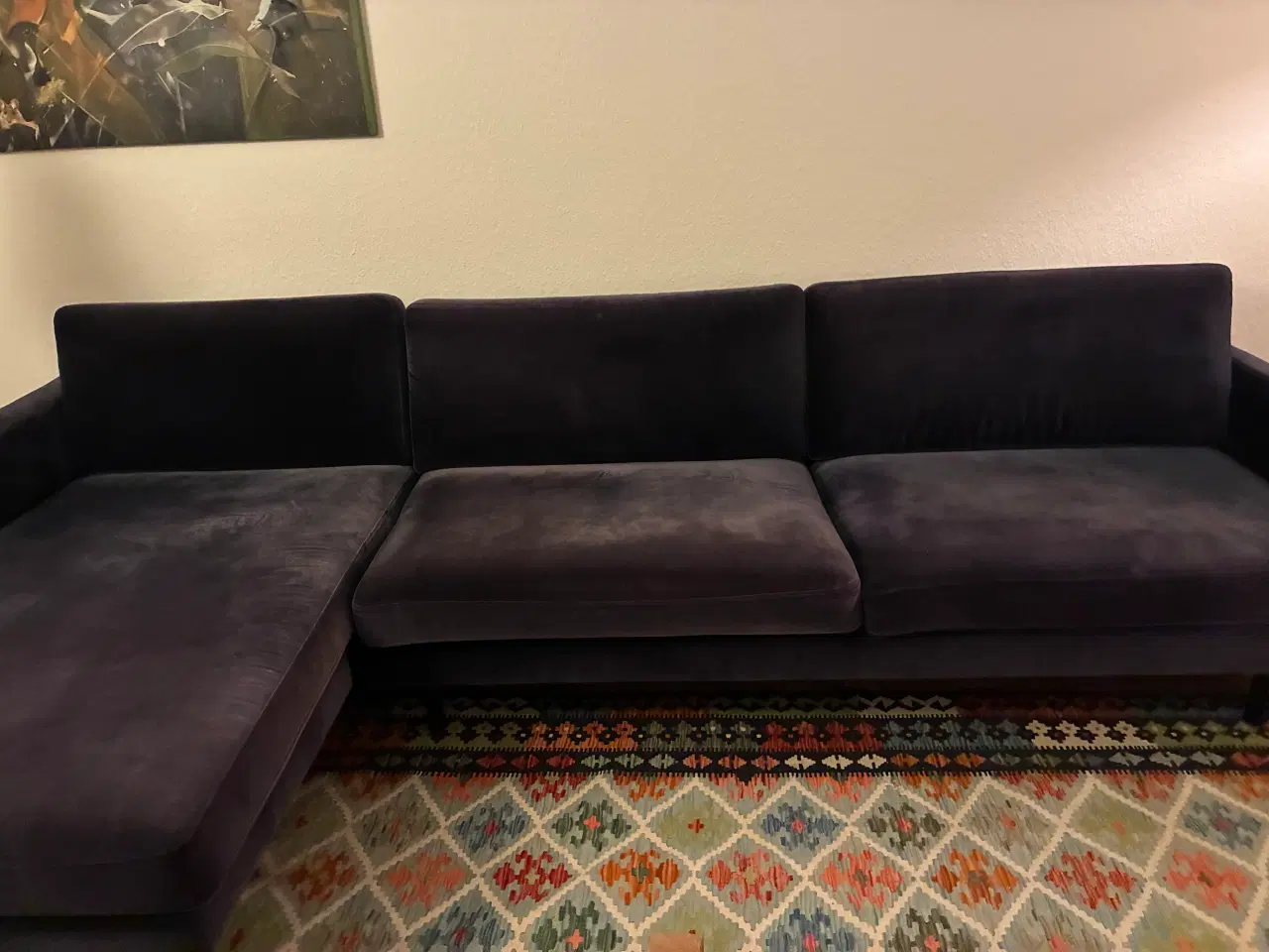 Billede 1 - Sofa med chaiselong 