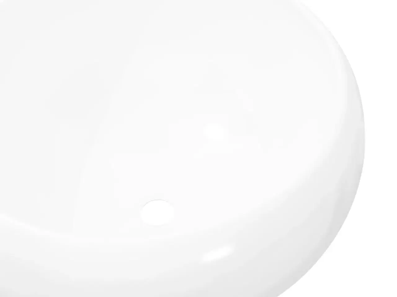 Billede 4 - Håndvask rund keramik hvid 40 x 15 cm