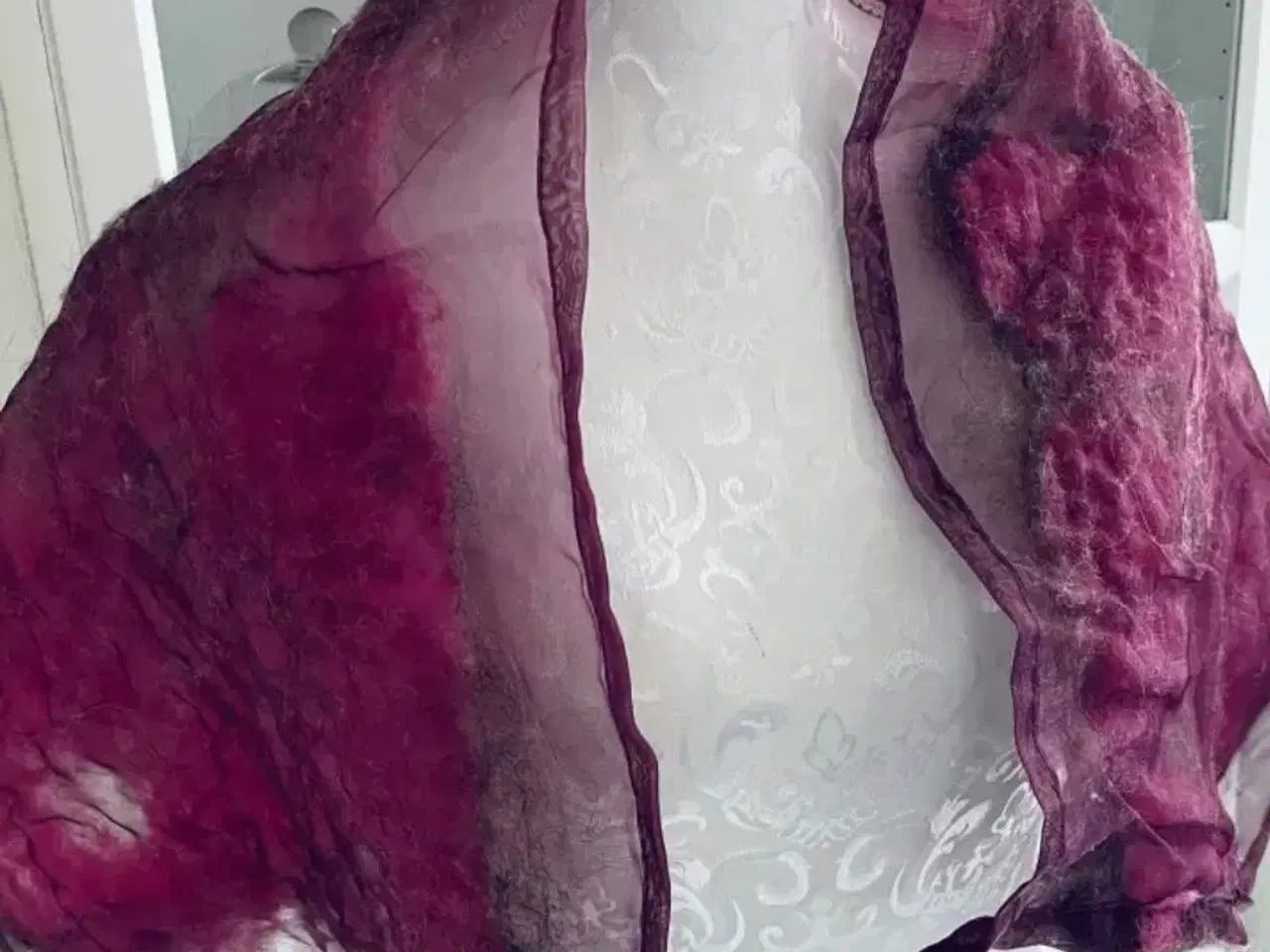 Billede 5 - Sjal pink, lilla og grå nuancer - unika 