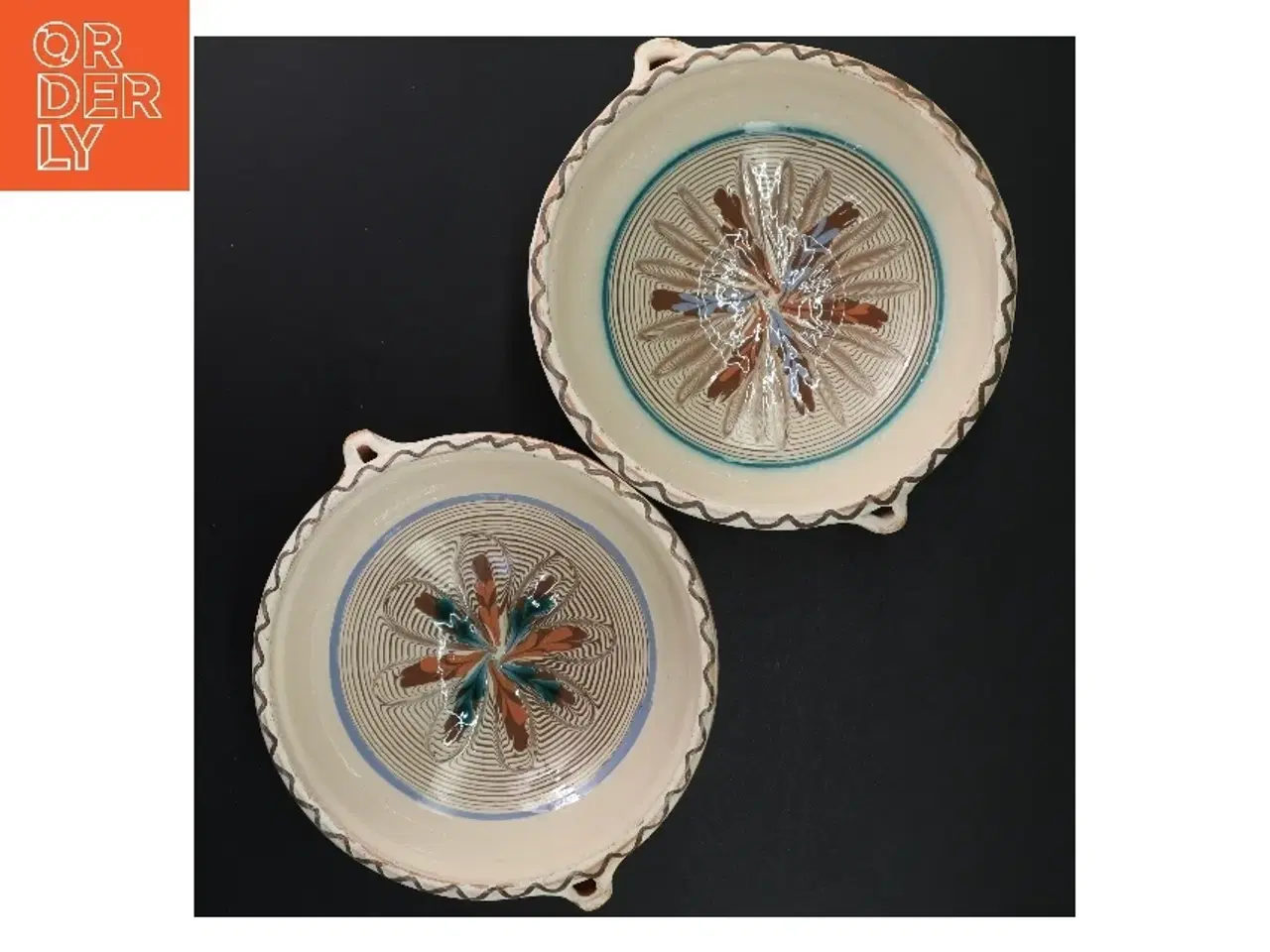 Billede 1 - Håndlavet lerskåle (str. 23 x 6 cm)