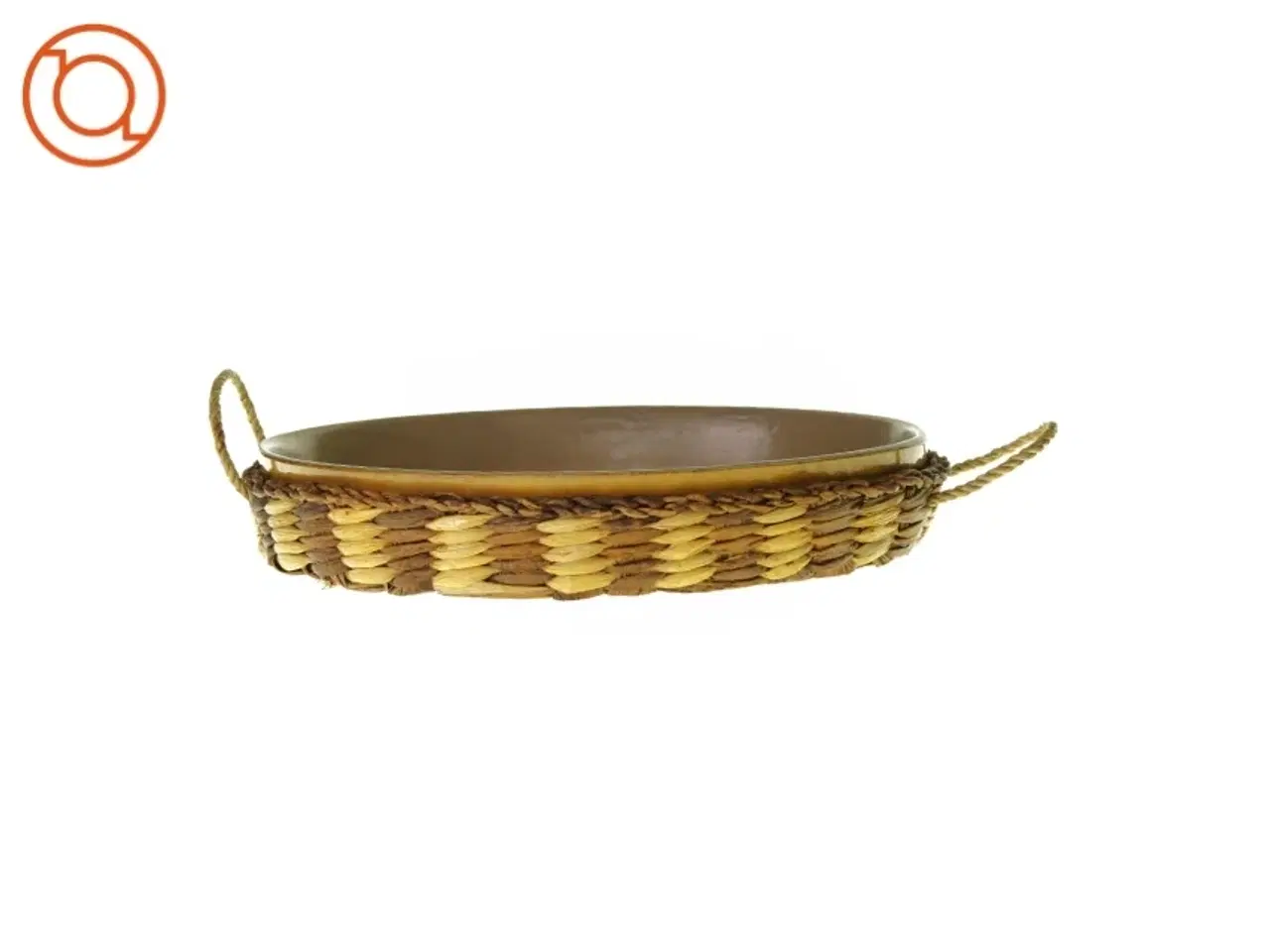 Billede 1 - Porcelæns fad med bærgerkurv