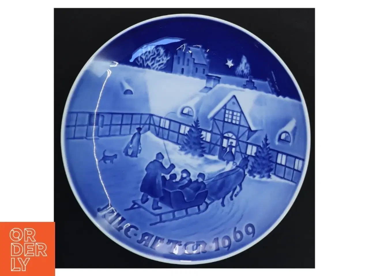 Billede 1 - Juleaften platte 1969 fra B&G (str. Ø 18 cm)