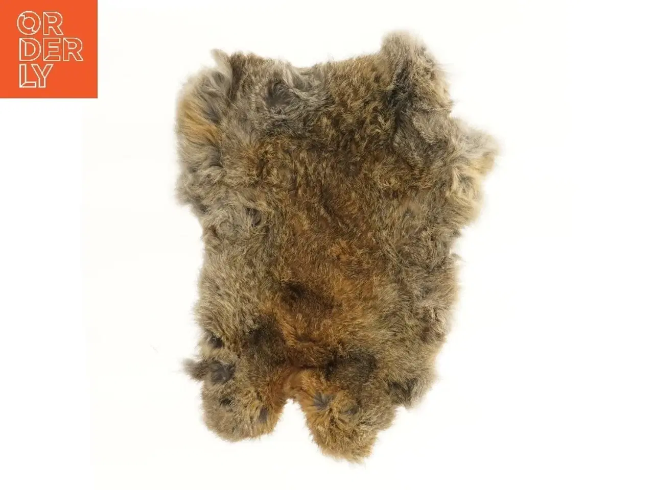 Billede 1 - Brun kanin pelsstykke (str. 40x30 cm)