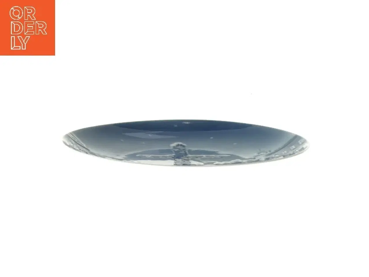 Billede 3 - Porcelænsplatte med vintermotiv fra B&G (str. Ø 18 cm)