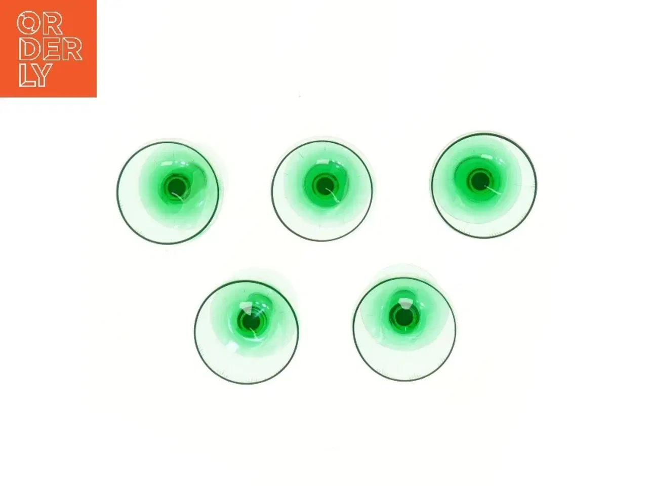 Billede 2 - vintage Holmegaard Vibeholm, 5 stk (str. 5 stk Ø 7,5 cm længde 12 cm)