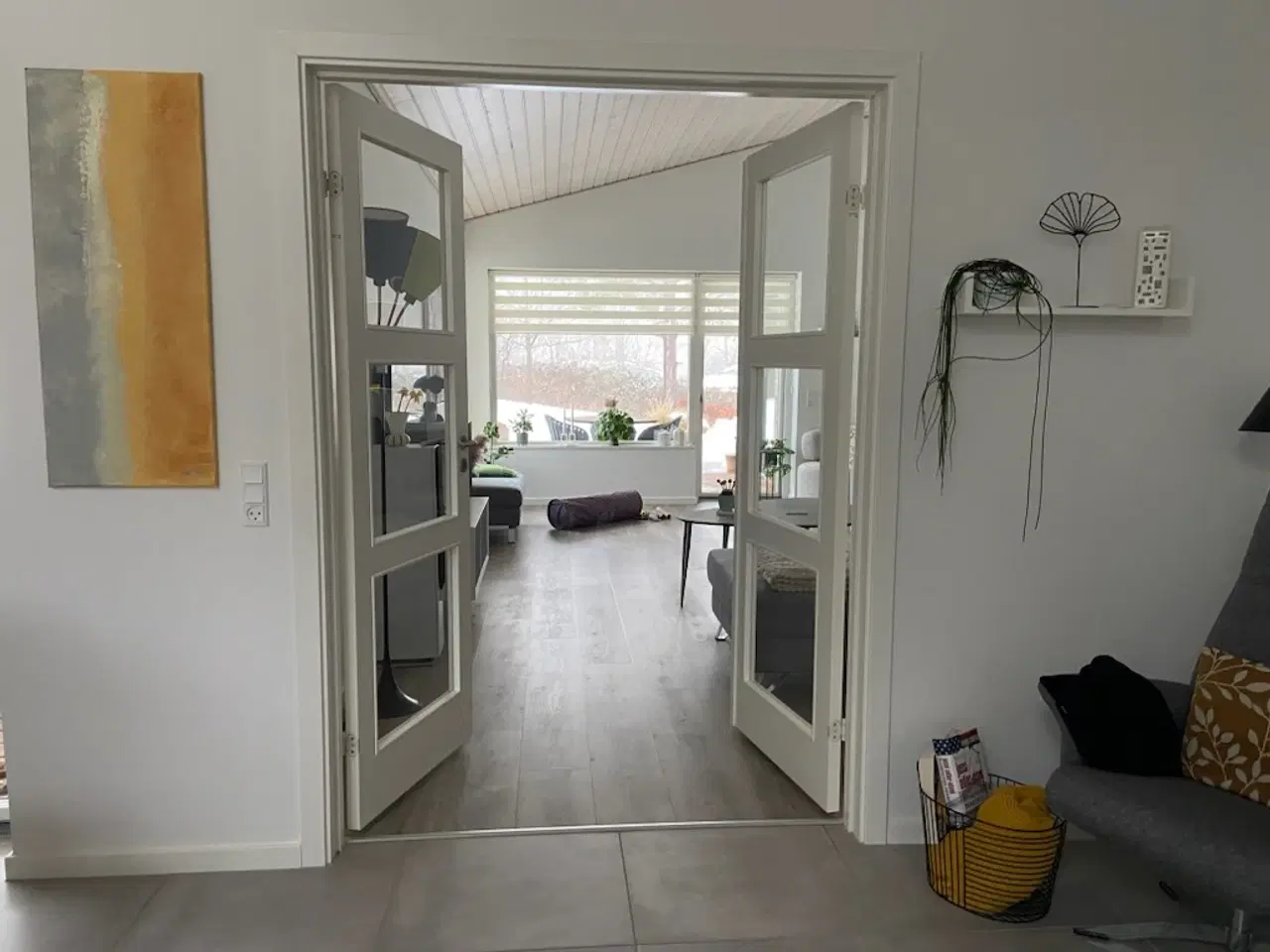 Billede 1 - Fransk dobbeltdør inkl karm.