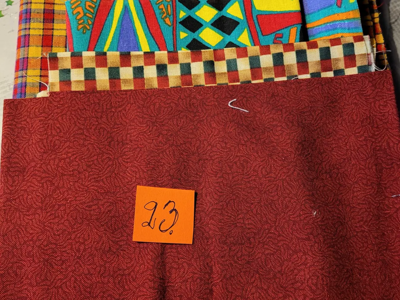 Billede 13 - Jule patchwork stof 