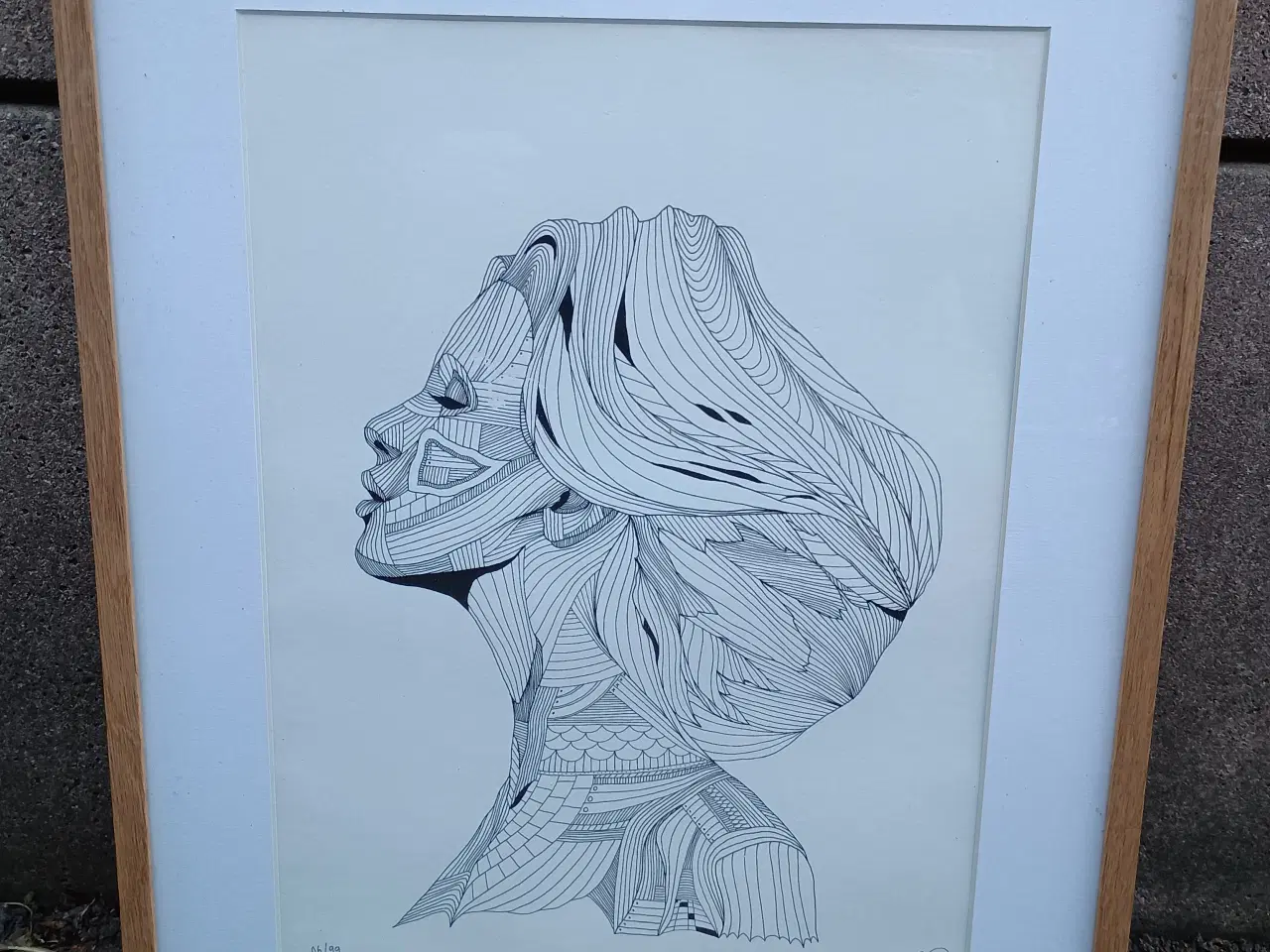 Billede 1 - Nummereret og signeret litografi.