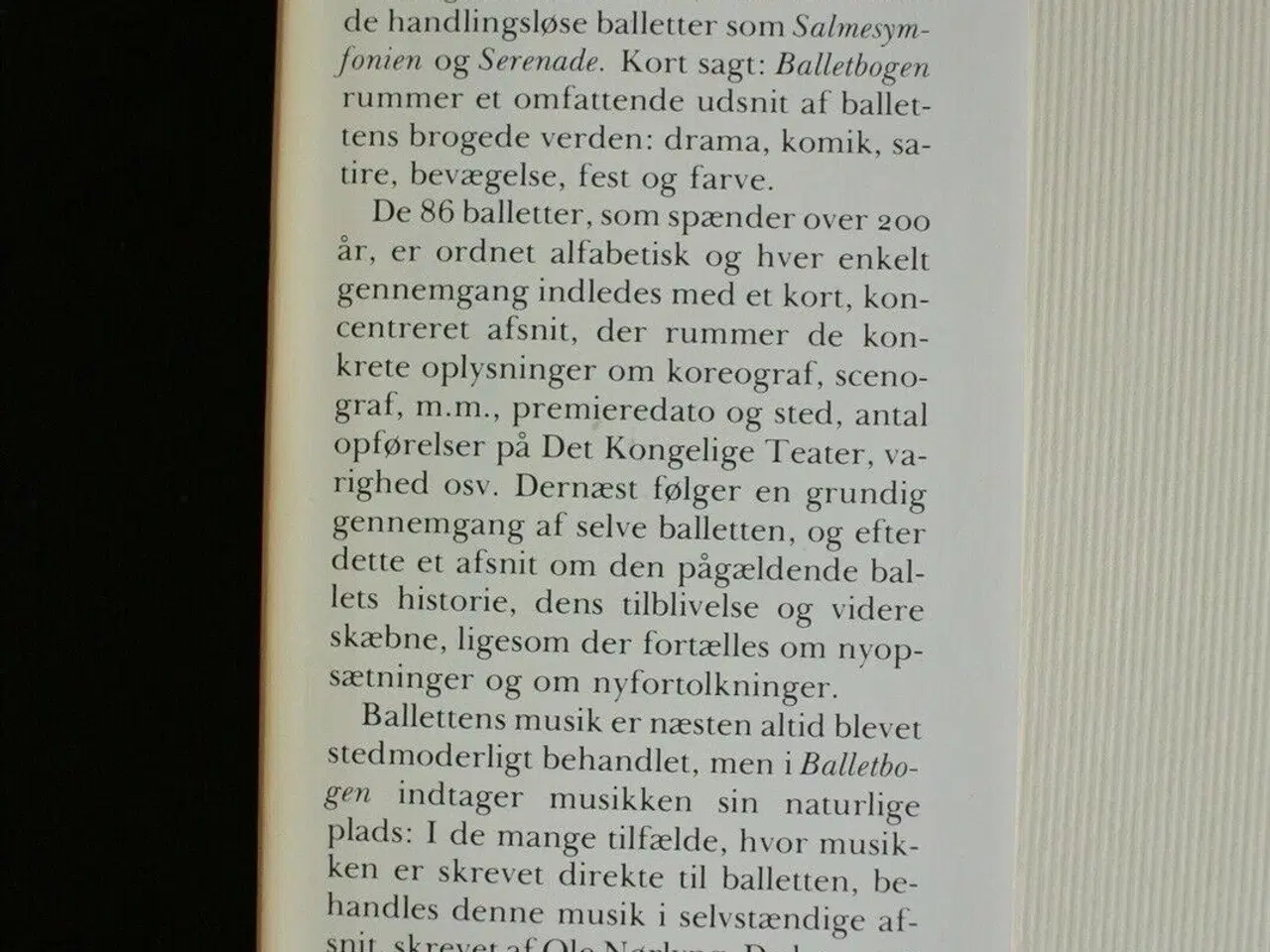 Billede 3 - balletbogen, af erik aschengreen, emne: kunst og k