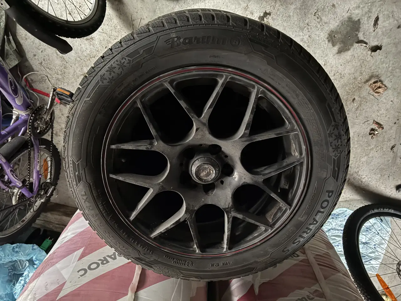 Billede 1 - Alufælge med vinterdæk