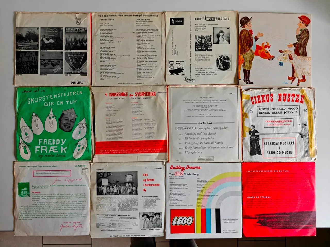 Billede 2 - Singler, 12 stk. med musik for børn