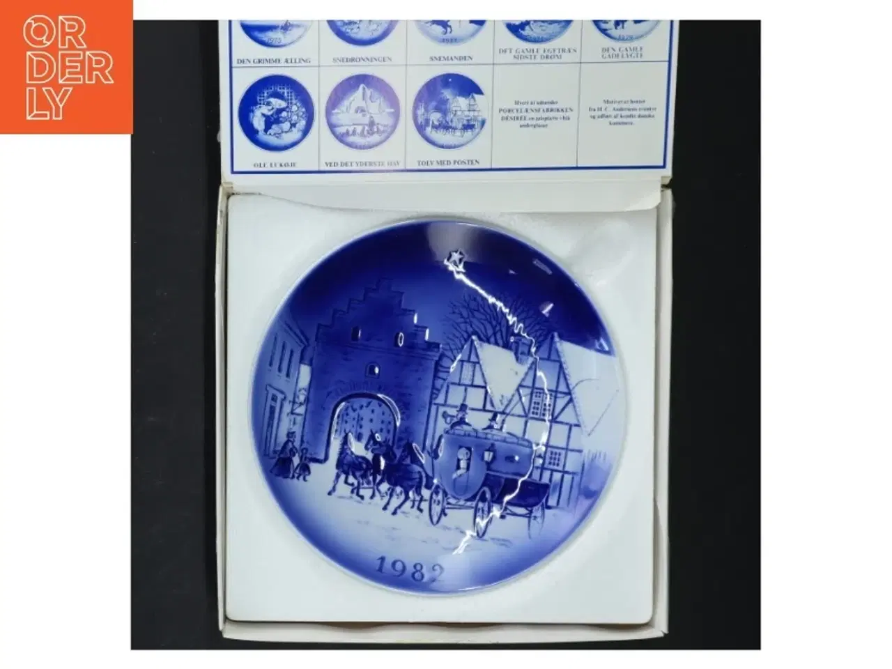 Billede 7 - H.C. Andersen juleplatte 1982 fra Porcelænsfabrikken Désirée (str. Ø 19 cm)