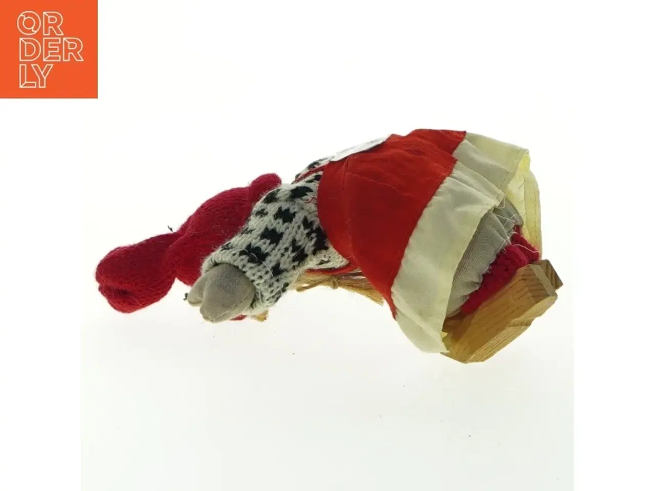 Billede 4 - Nisse med strikket tøj (str. 14x7 cm)