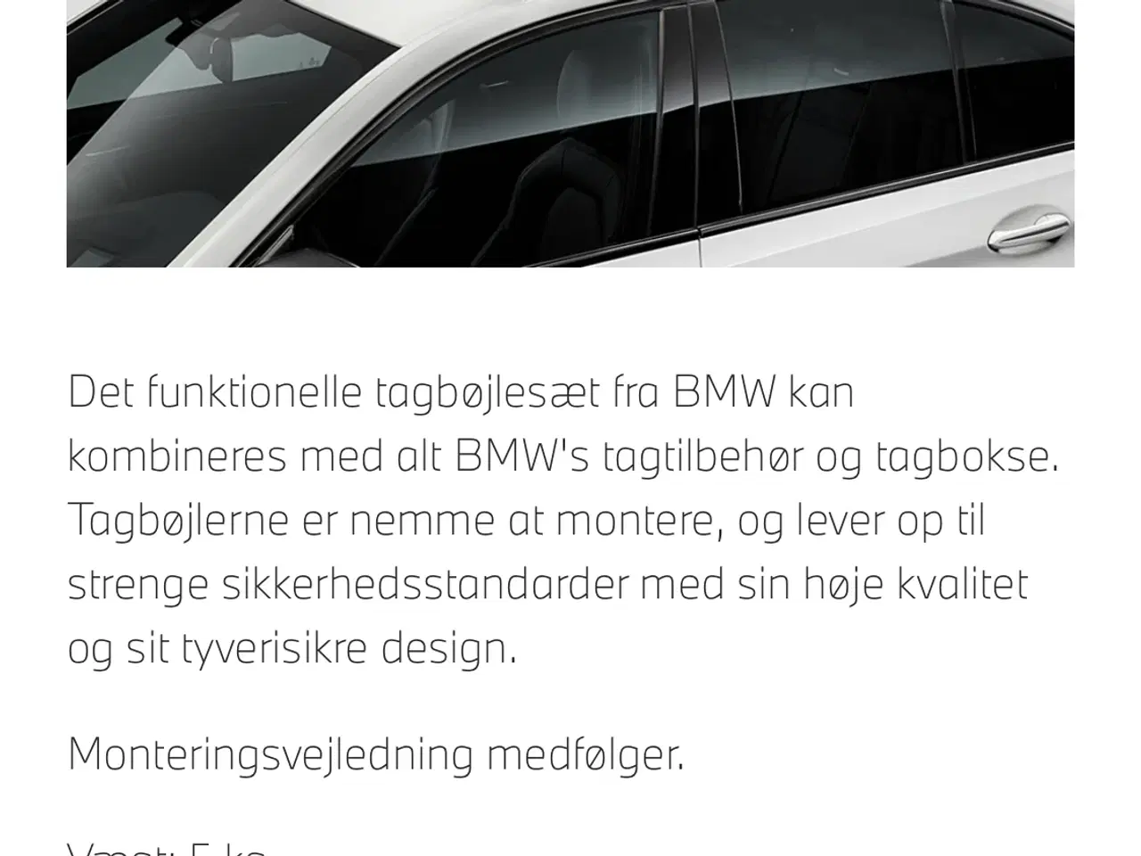 Billede 1 - BMW Tagbøjlesæt