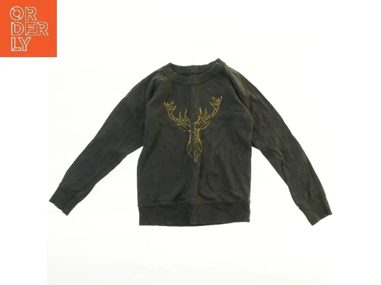 Billede 1 - Sweatshirt med hjorte og krone motiv fra Krymmel (str. 122)