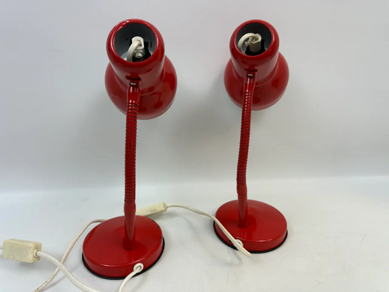 Billede 8 - 2 stk. røde retro bordlamper