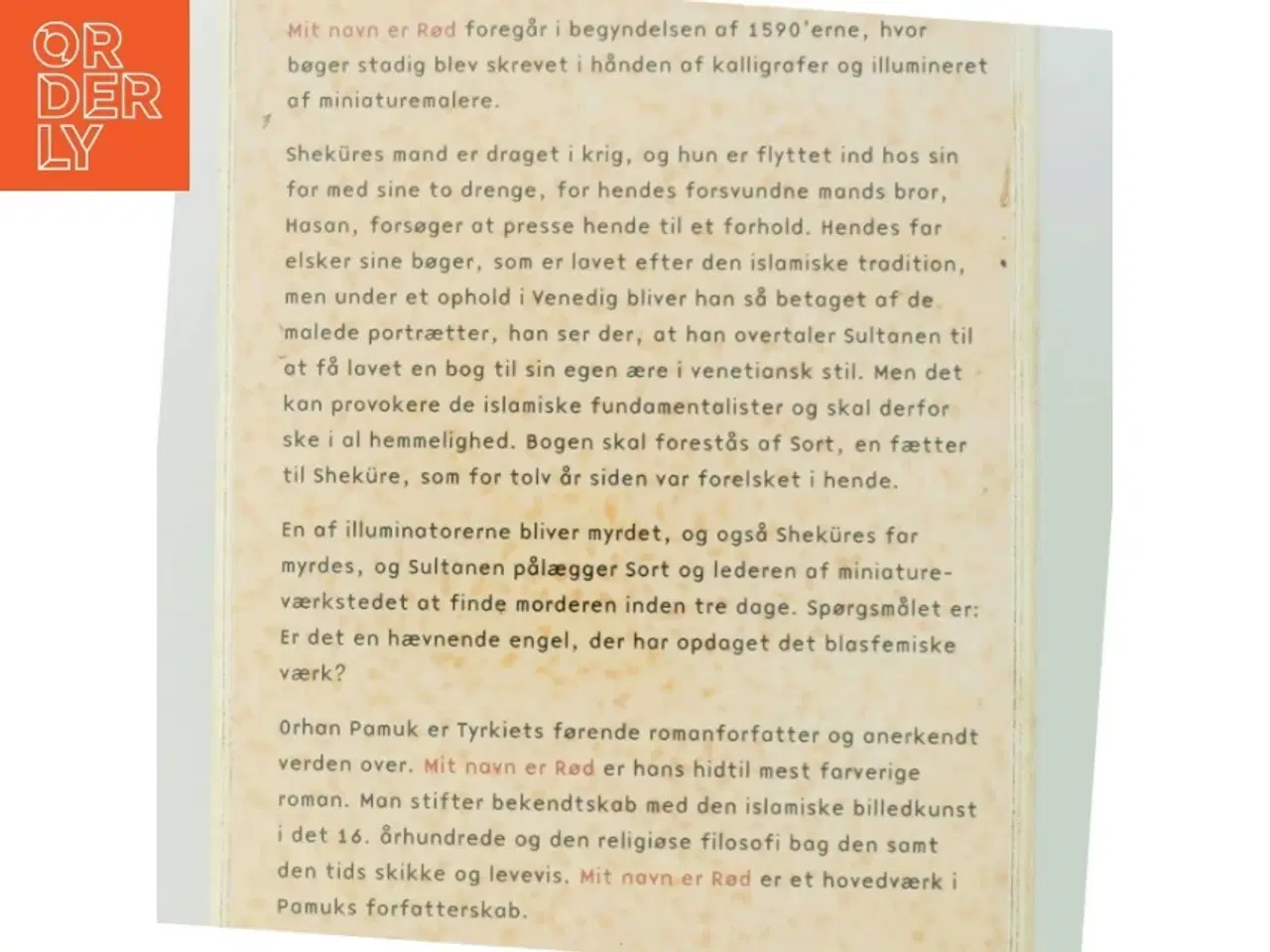 Billede 3 - Mit navn er Rød af Orhan Pamuk (Bog)