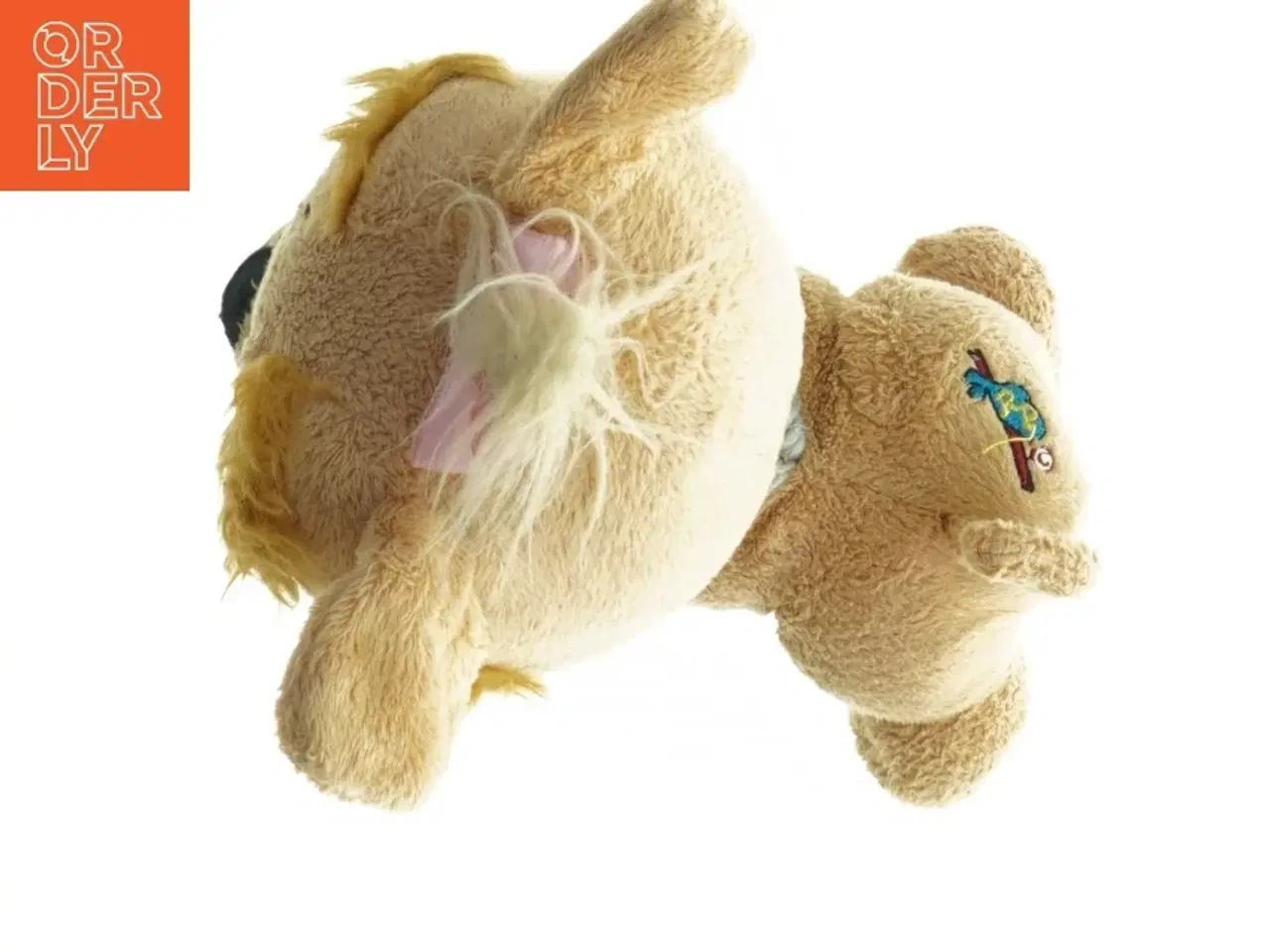 Billede 4 - Tøjdyr hund med halsbånd (str. 16 cm)