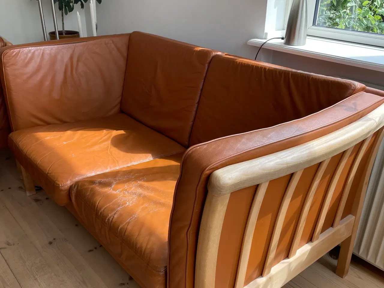 Billede 3 - Læder sofasæt fra danske Stouby