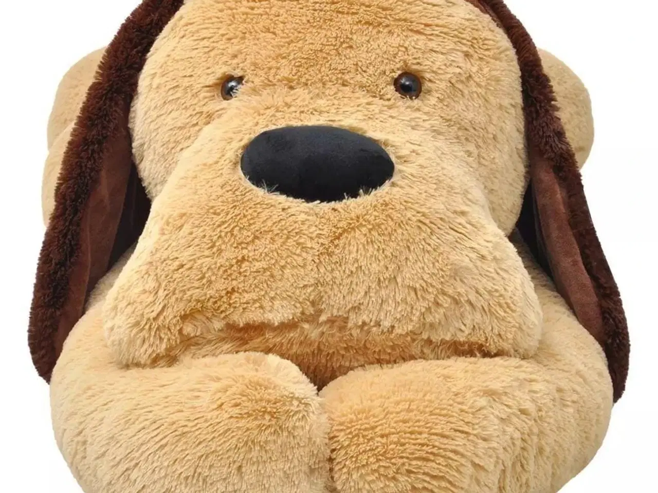 Billede 2 - Tøjdyr hund 120 cm plysstof brun