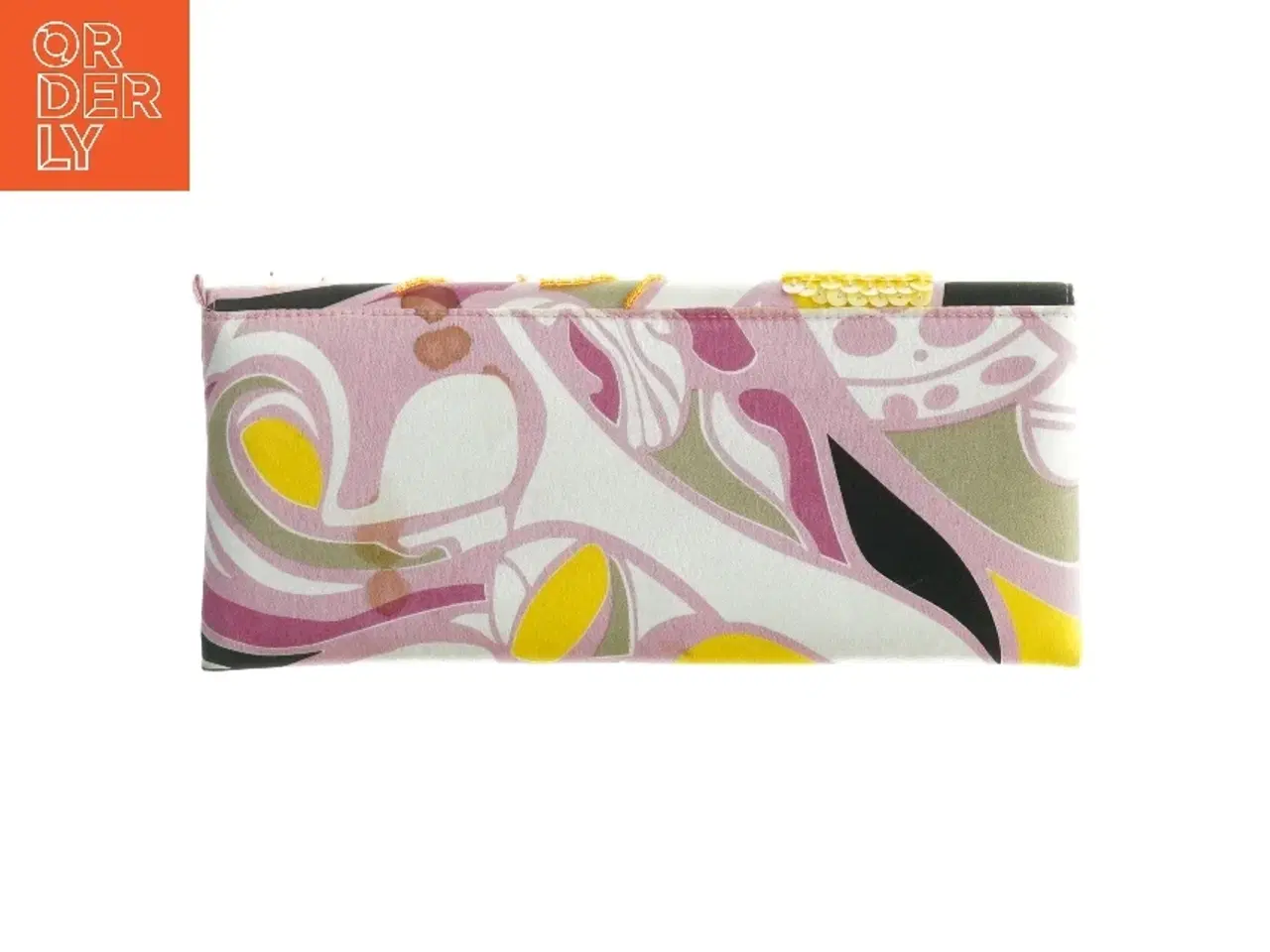 Billede 3 - Broderet pung med perler (str. 26 x 12 cm)