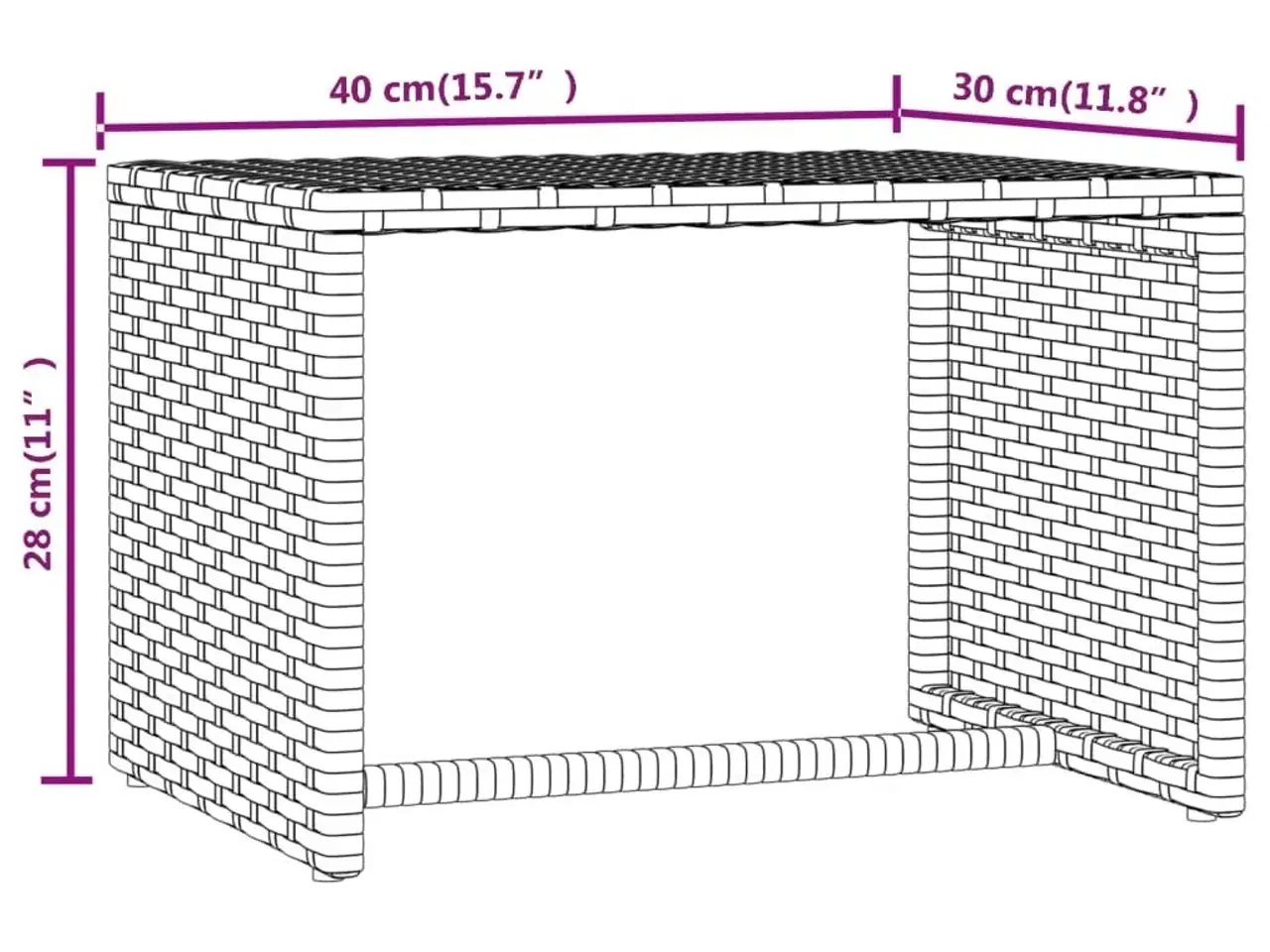Billede 11 - Liggestole 2 stk. med bord polyrattan grå